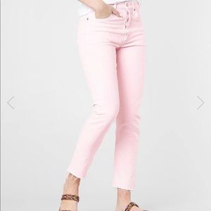 NWT Levi’s 501 pink skinny jeans
